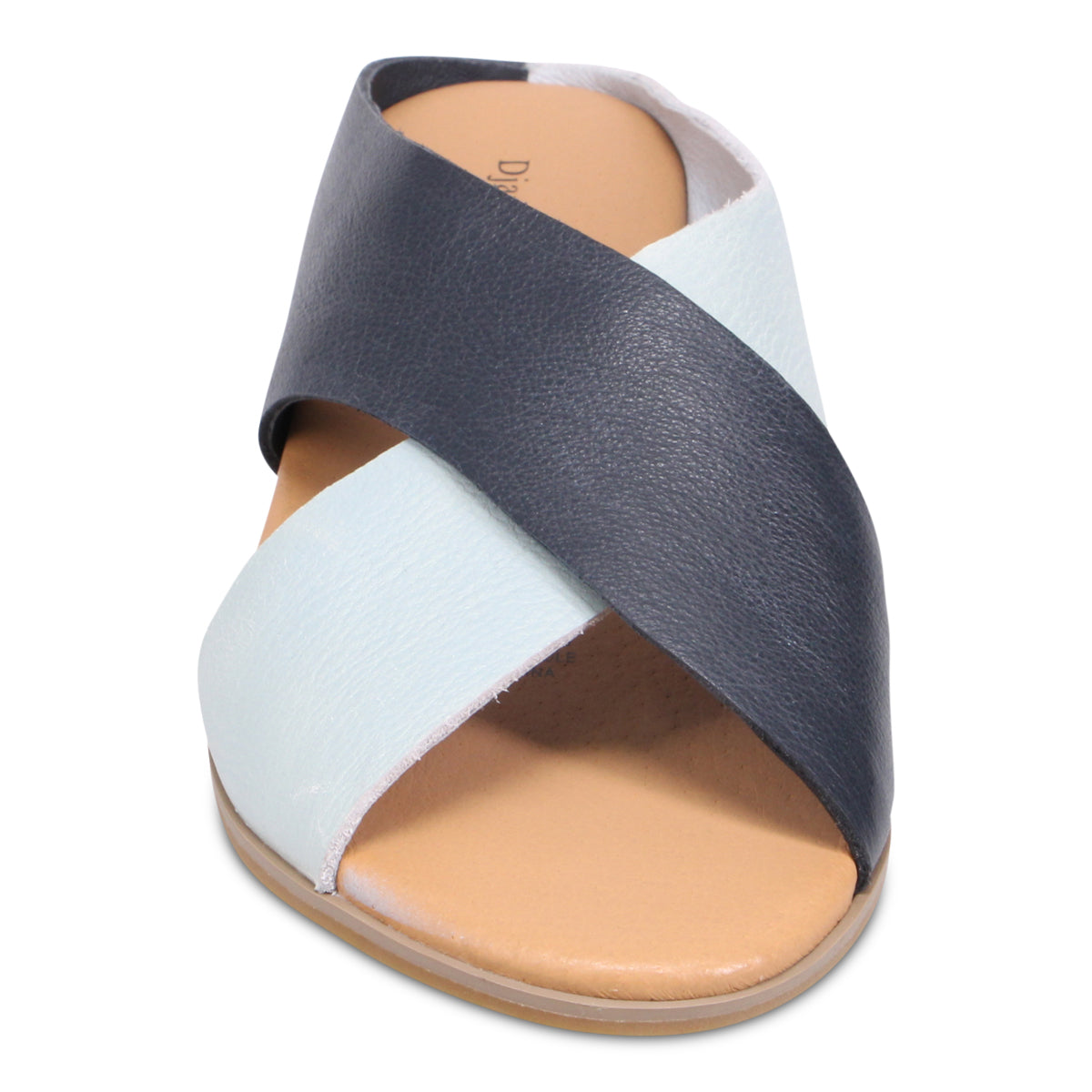 Django & Juliette Harli Slide Sandal - Pale Blue Navy