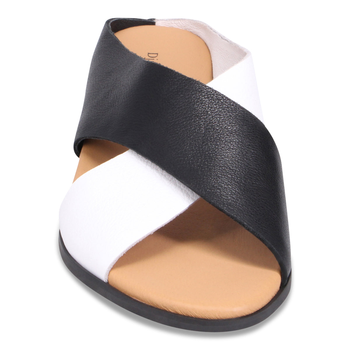 Django & Juliette Harli Slide Sandal - Black White