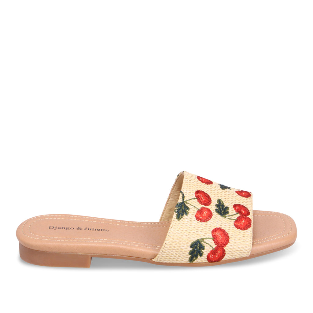 Django & Juliette Nahlas Slide Sandal - Natural Cherries