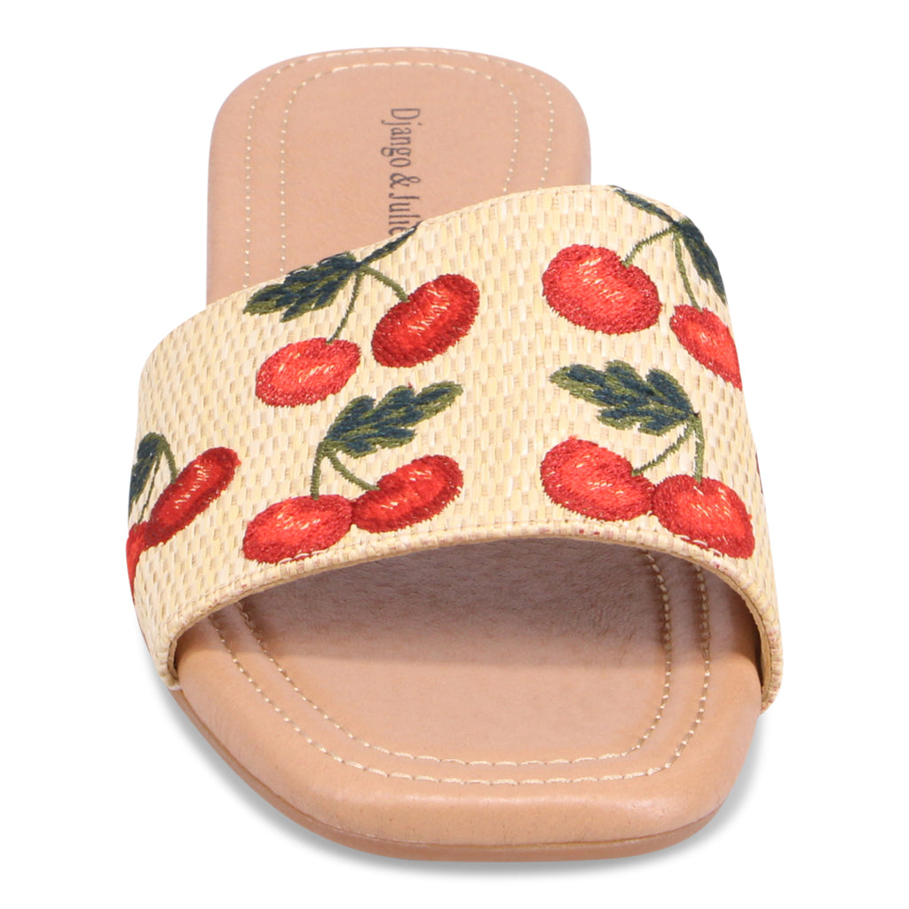 Django & Juliette Nahlas Slide Sandal - Natural Cherries