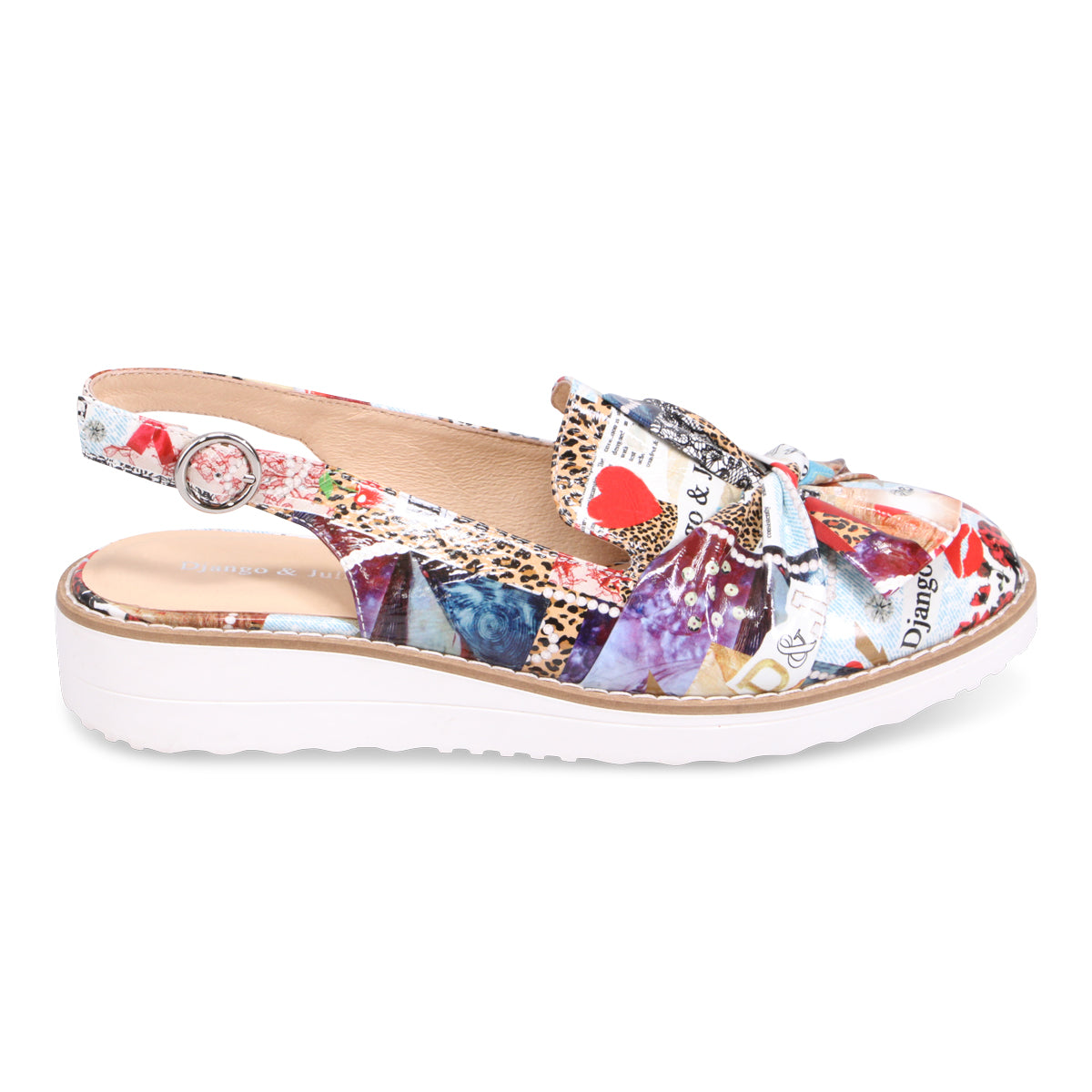 Django & Juliette Olissas Slingback Loafer - Collage Print