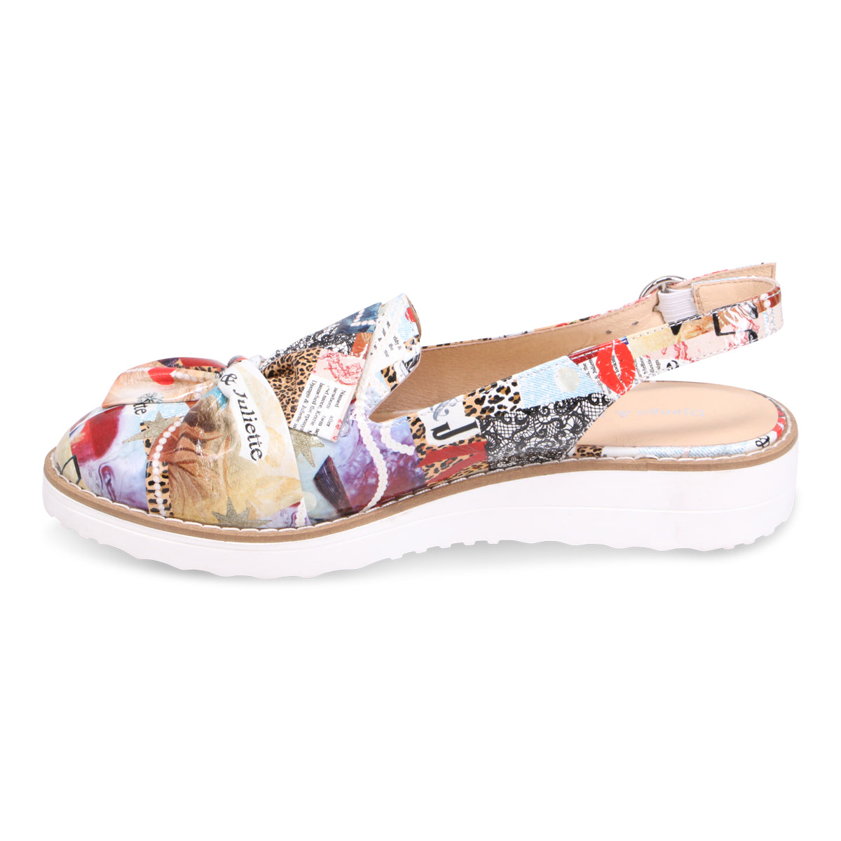 Django & Juliette Olissas Slingback Loafer - Collage Print