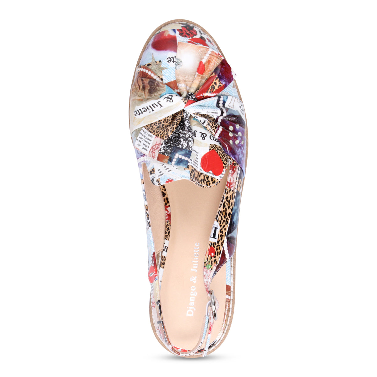 Django & Juliette Olissas Slingback Loafer - Collage Print