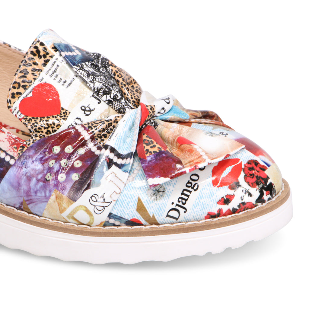 Django & Juliette Olissas Slingback Loafer - Collage Print