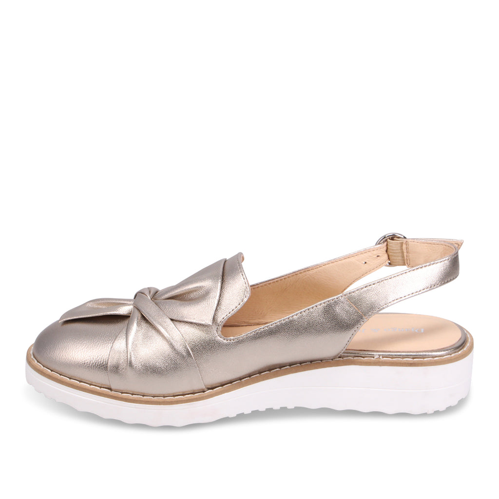 Django & Juliette Olissas Slingback Loafer - Platino