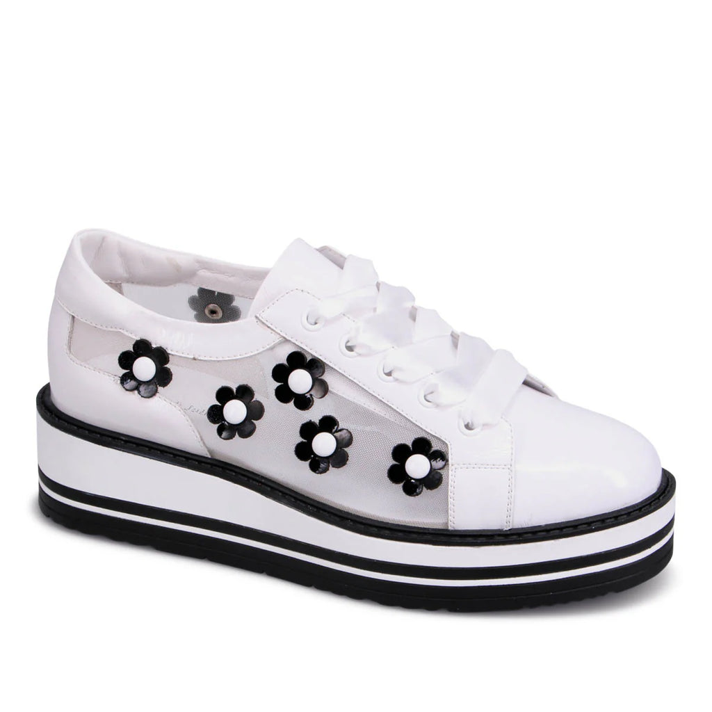 Django & Juliette Serenoy Mesh Platform Sneaker - White