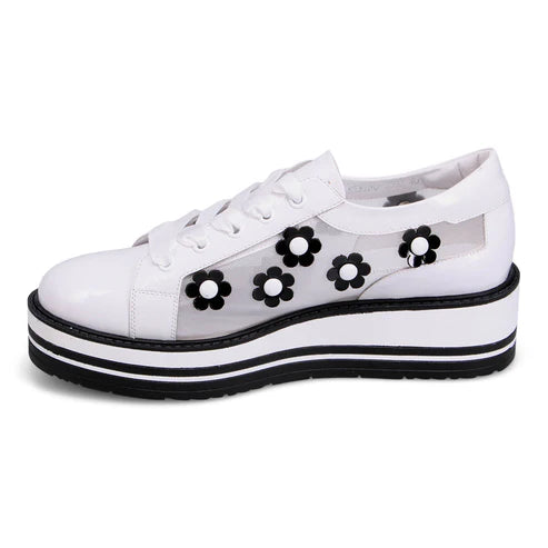 Django & Juliette Serenoy Mesh Platform Sneaker - White