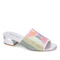Django & Juliette Tammy Heeled Slide - Silver Multi