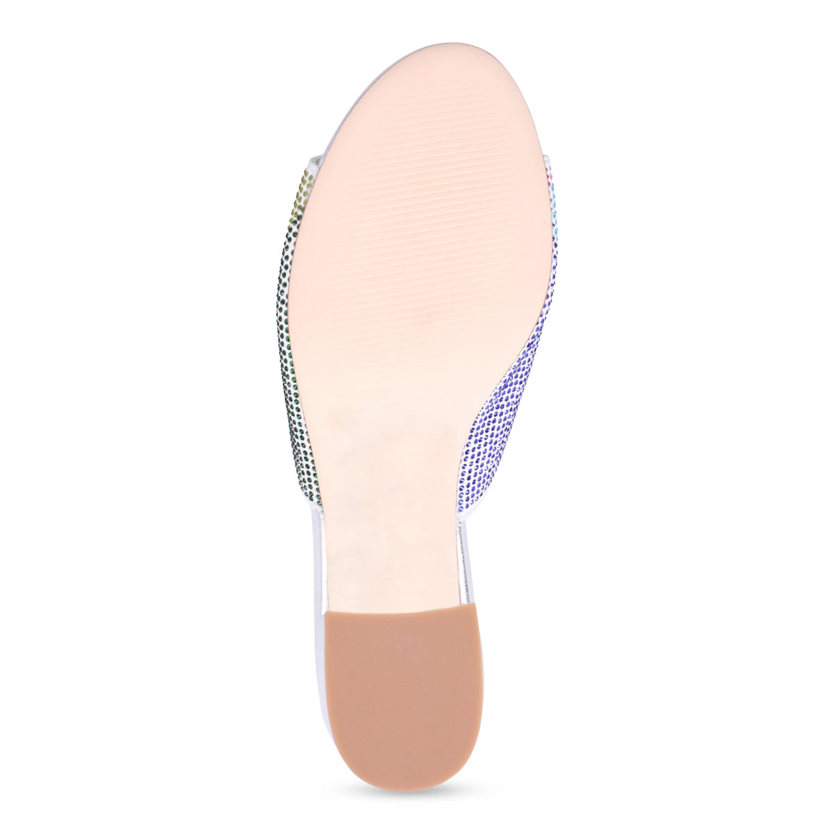 Django & Juliette Tammy Heeled Slide - Silver Multi