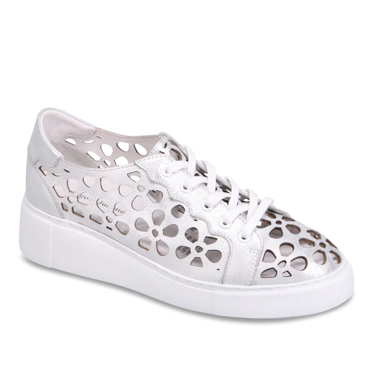 Django & Juliette Yarry Platform Sneaker - Silver